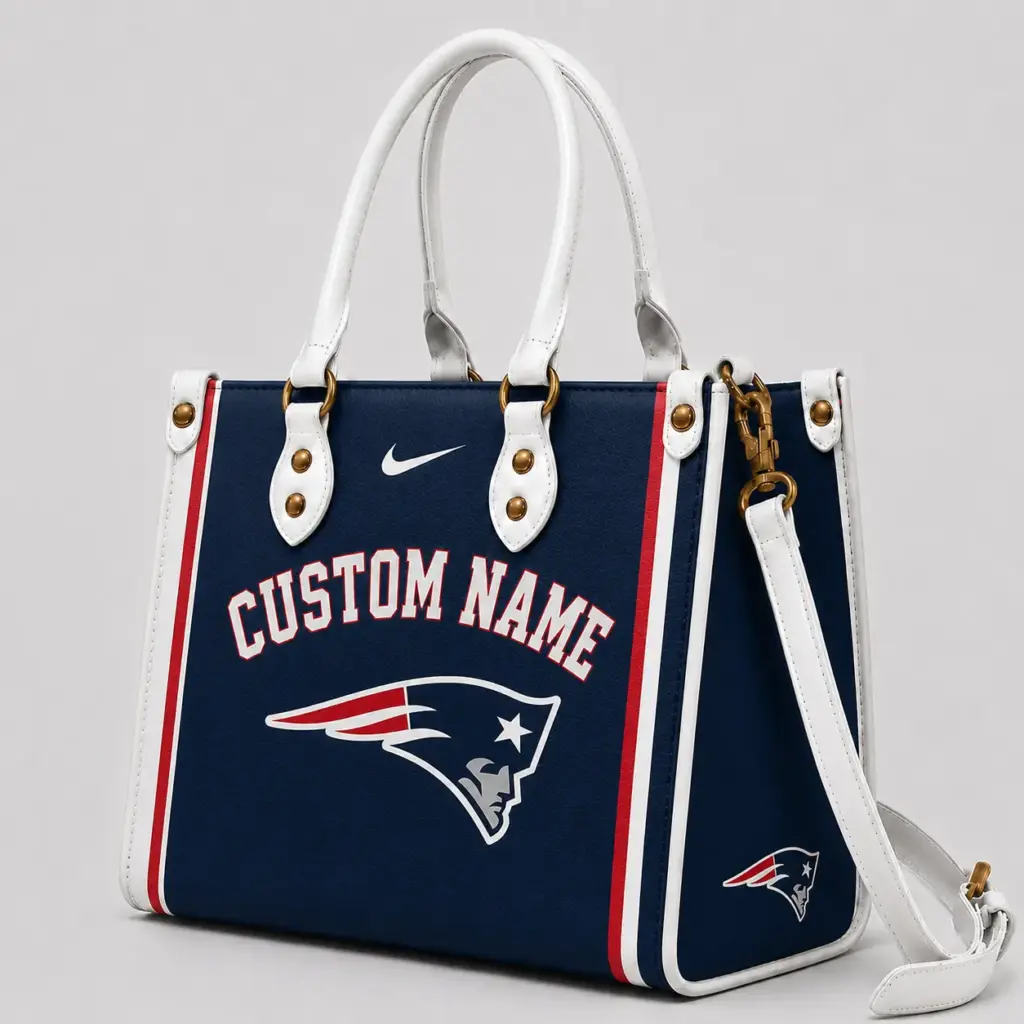New England Patriots Custom Leather Bag