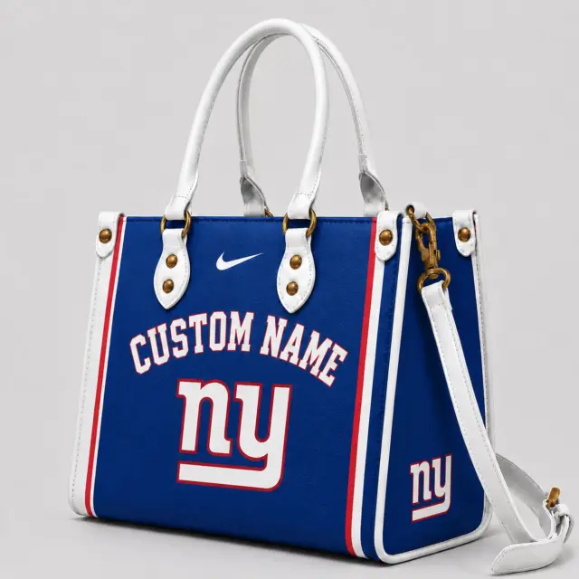 New York Giants Custom Leather Bag
