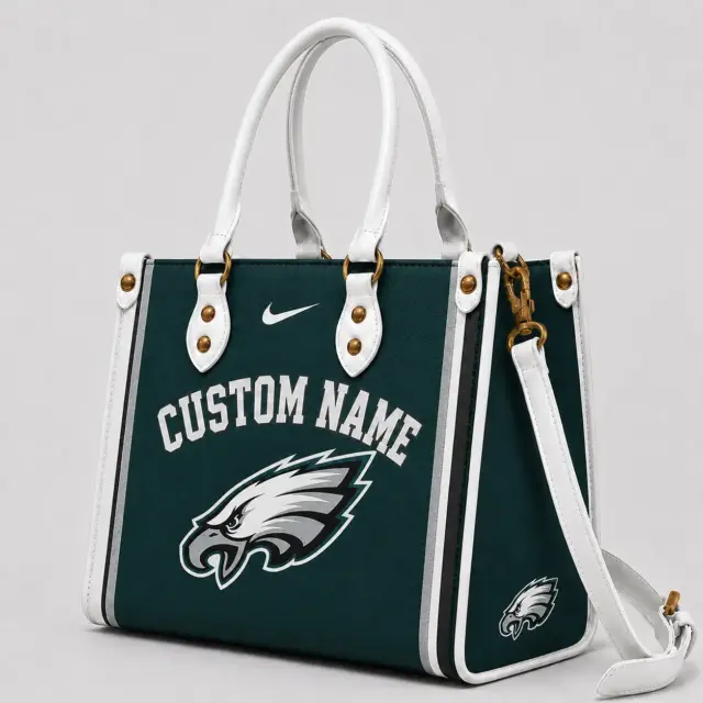 Philadelphia Eagles Custom Leather Bag
