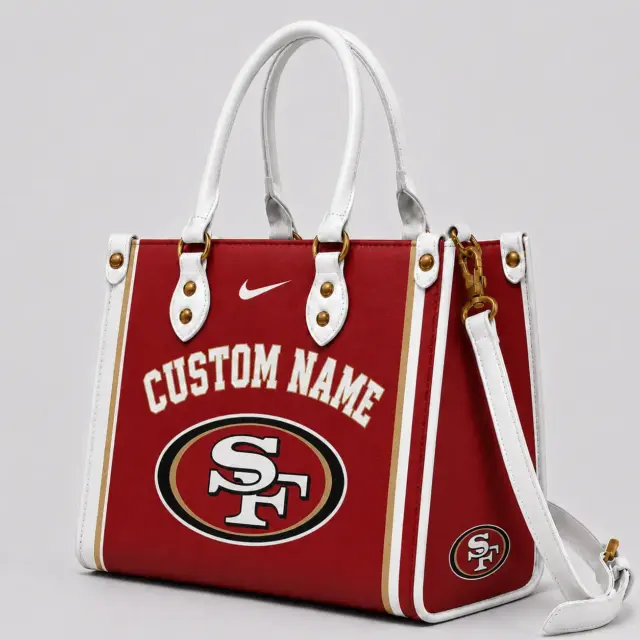 San Francisco 49ers Custom Leather Bag