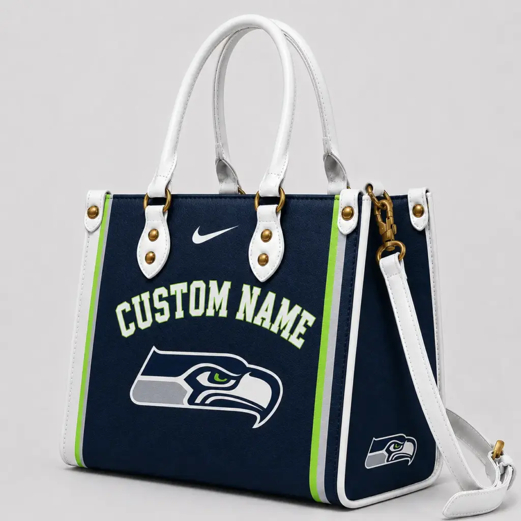 Seattle Seahawks Custom Leather Bag