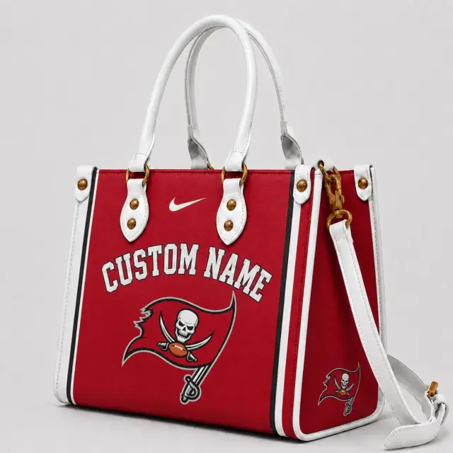 Tampa Bay Buccaneers Custom Leather Bag