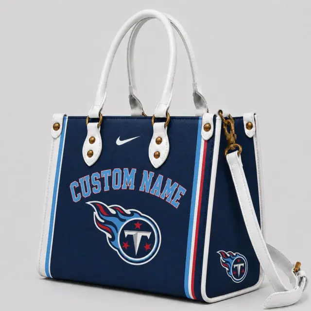 Tennessee Titans Custom Leather Bag