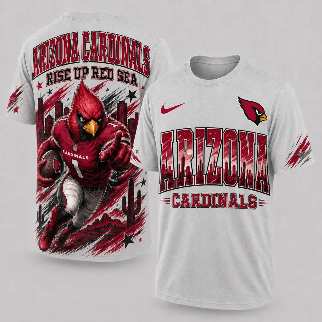 Arizona Cardinals Mascot 3D Graphic T-shirt