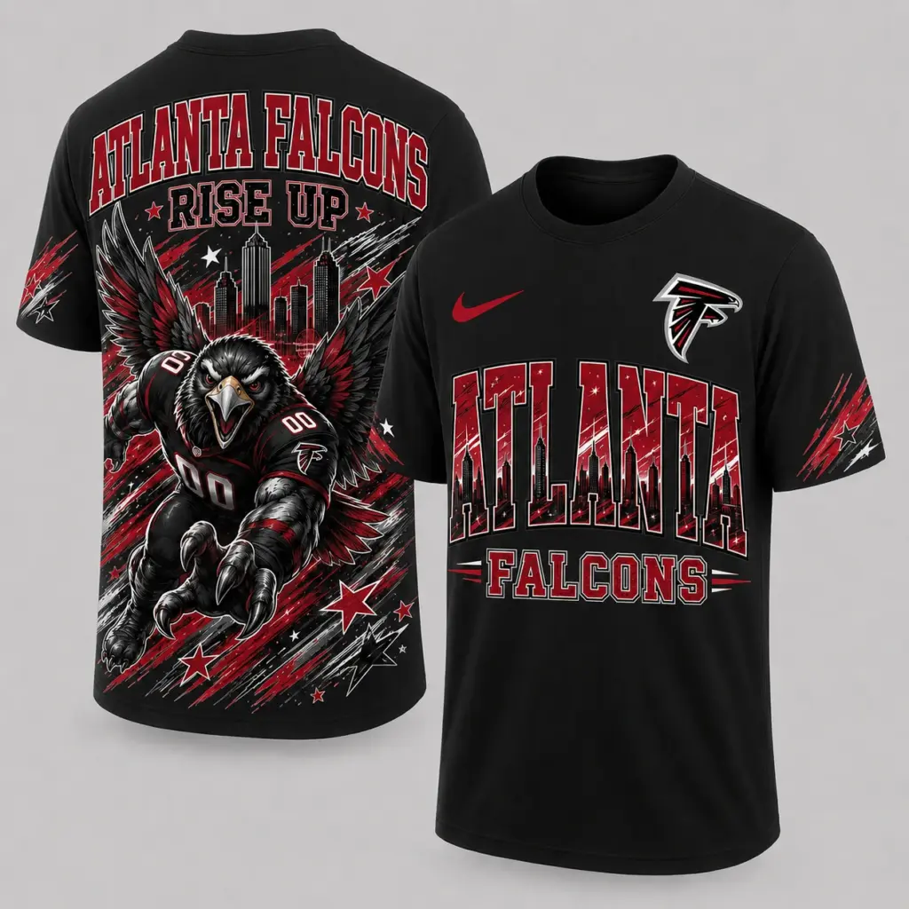Atlanta Falcons Mascot 3D Graphic T-shirt