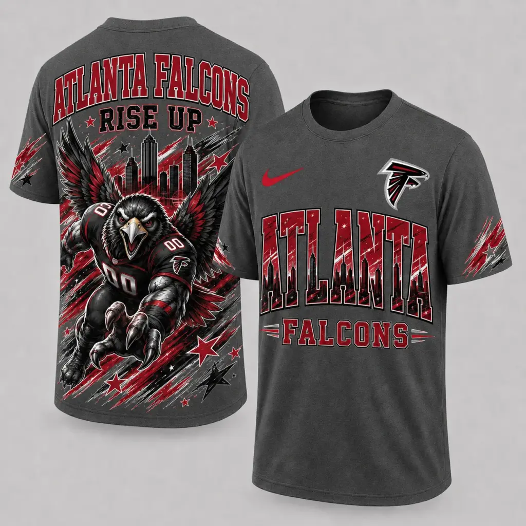 Atlanta Falcons Mascot 3D Graphic T-shirt