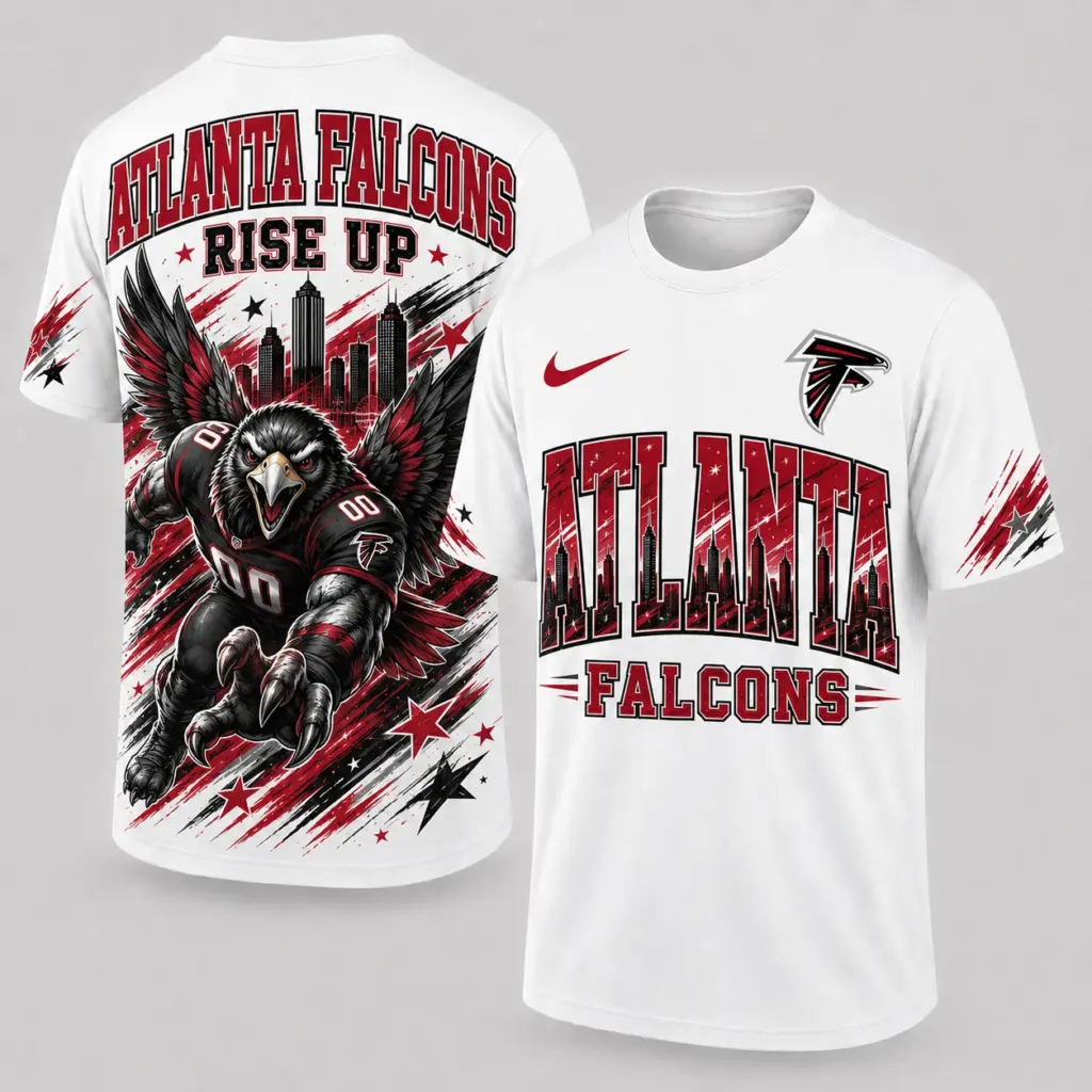 Atlanta Falcons Mascot 3D Graphic T-shirt