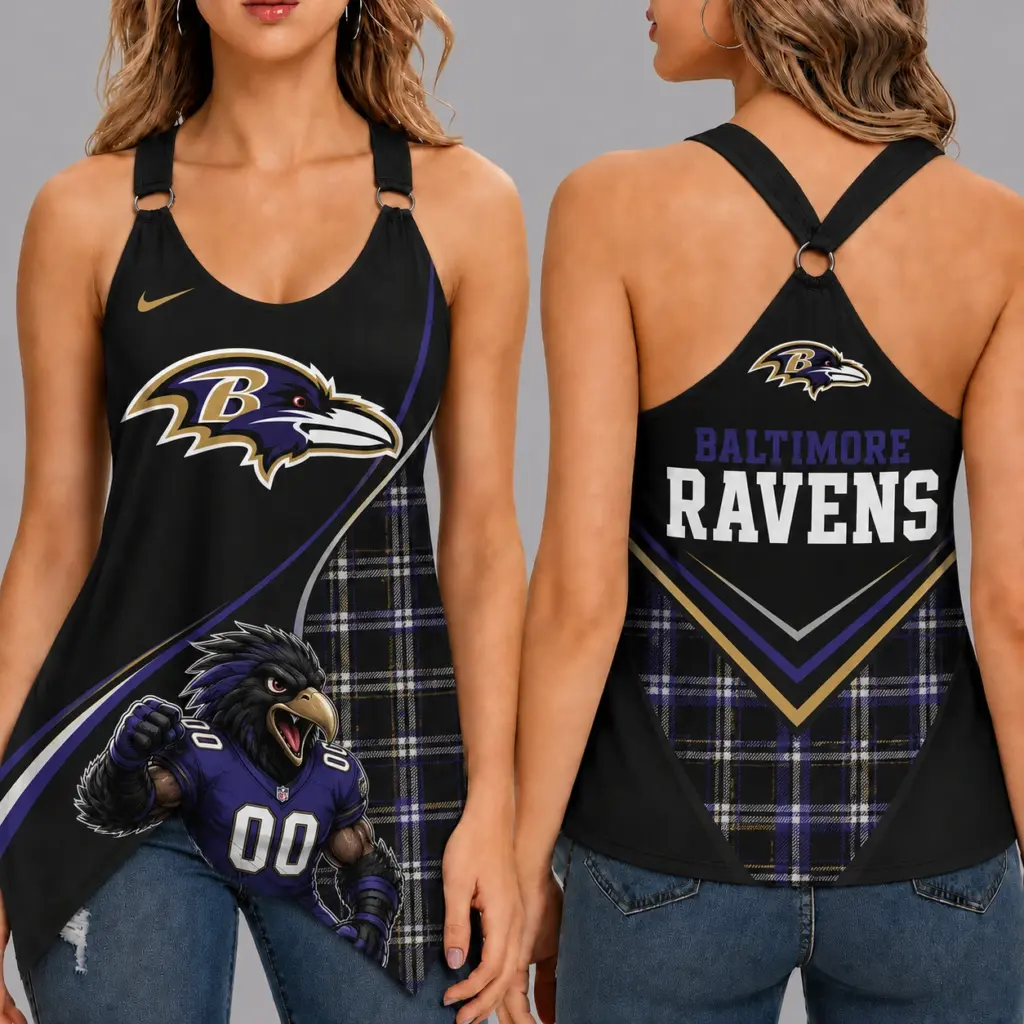 Baltimore Ravens Women’s Ring Strap Tank Top