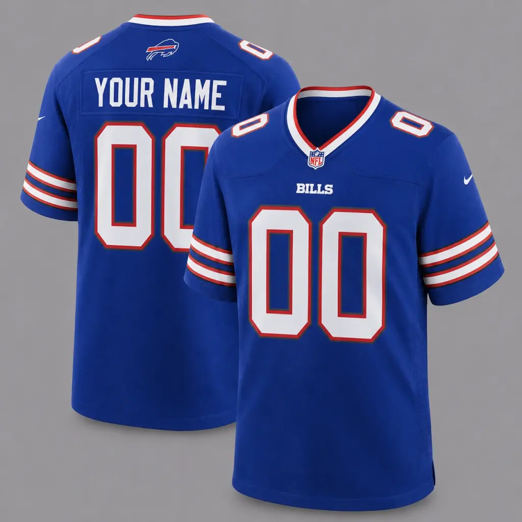 Buffalo Bills Custom Game Football Jersey