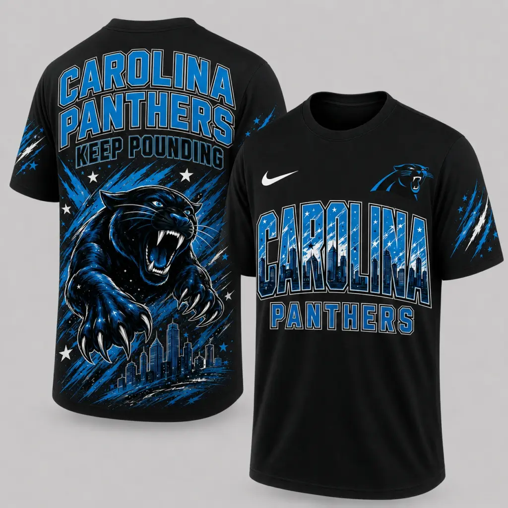 Carolina Panthers Mascot 3D Graphic T-shirt