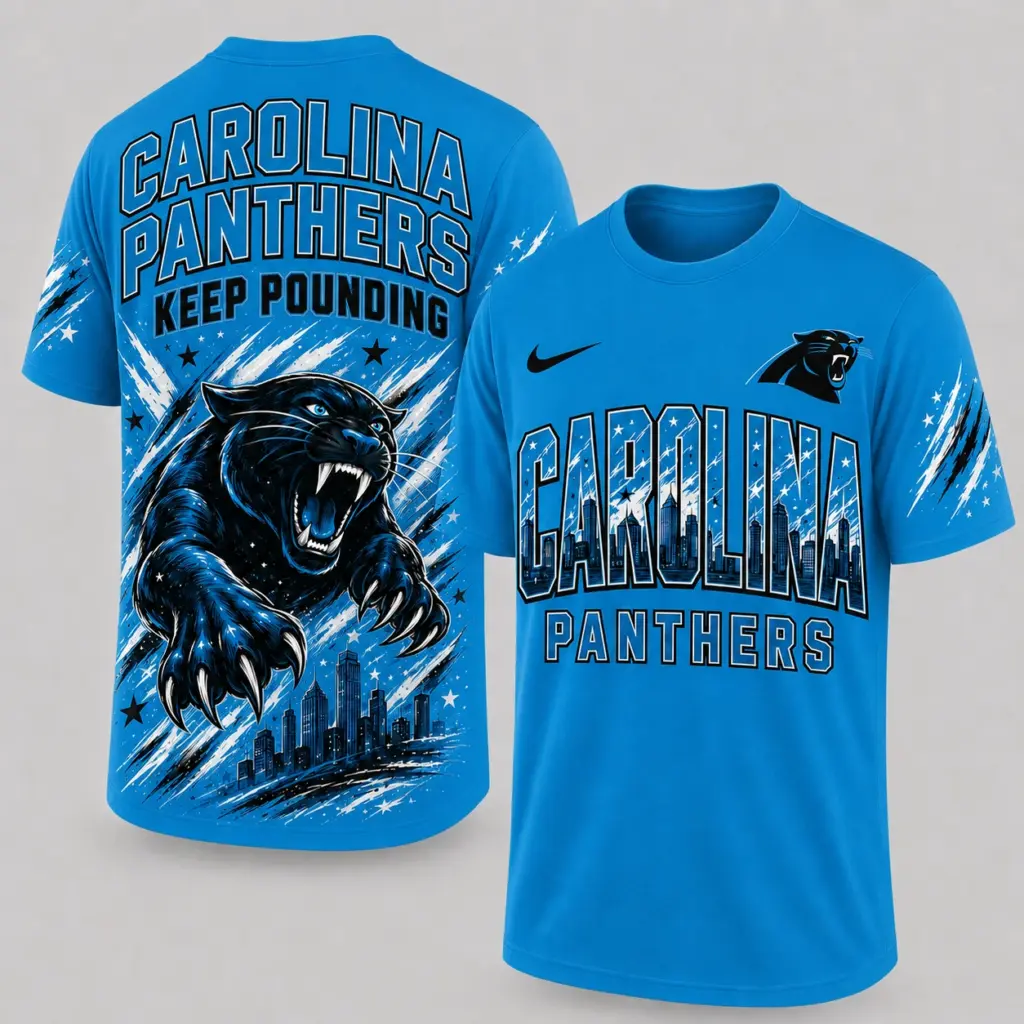 Carolina Panthers Mascot 3D Graphic T-shirt
