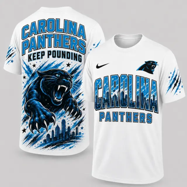 Carolina Panthers Mascot 3D Graphic T-shirt