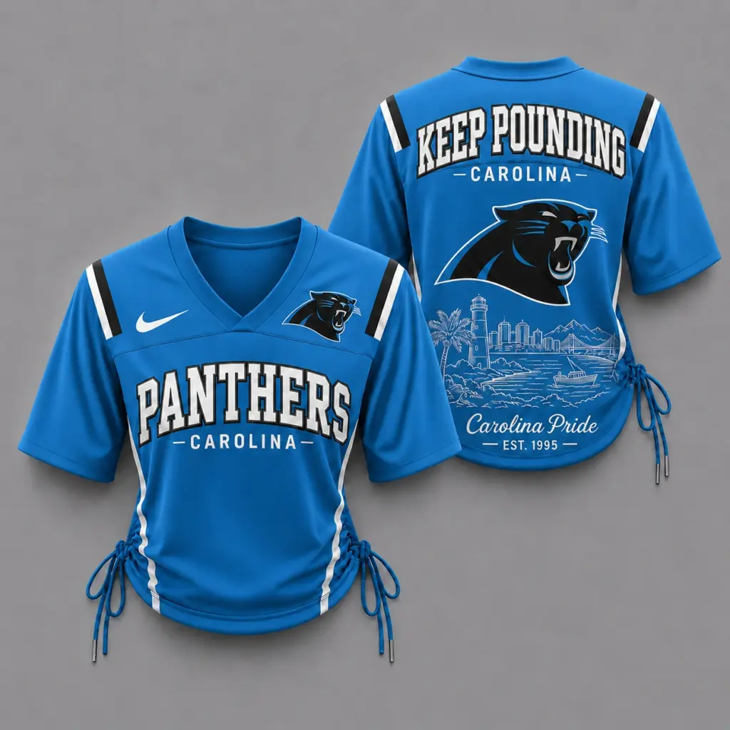 Carolina Panthers Women’s Lace-Up Jersey