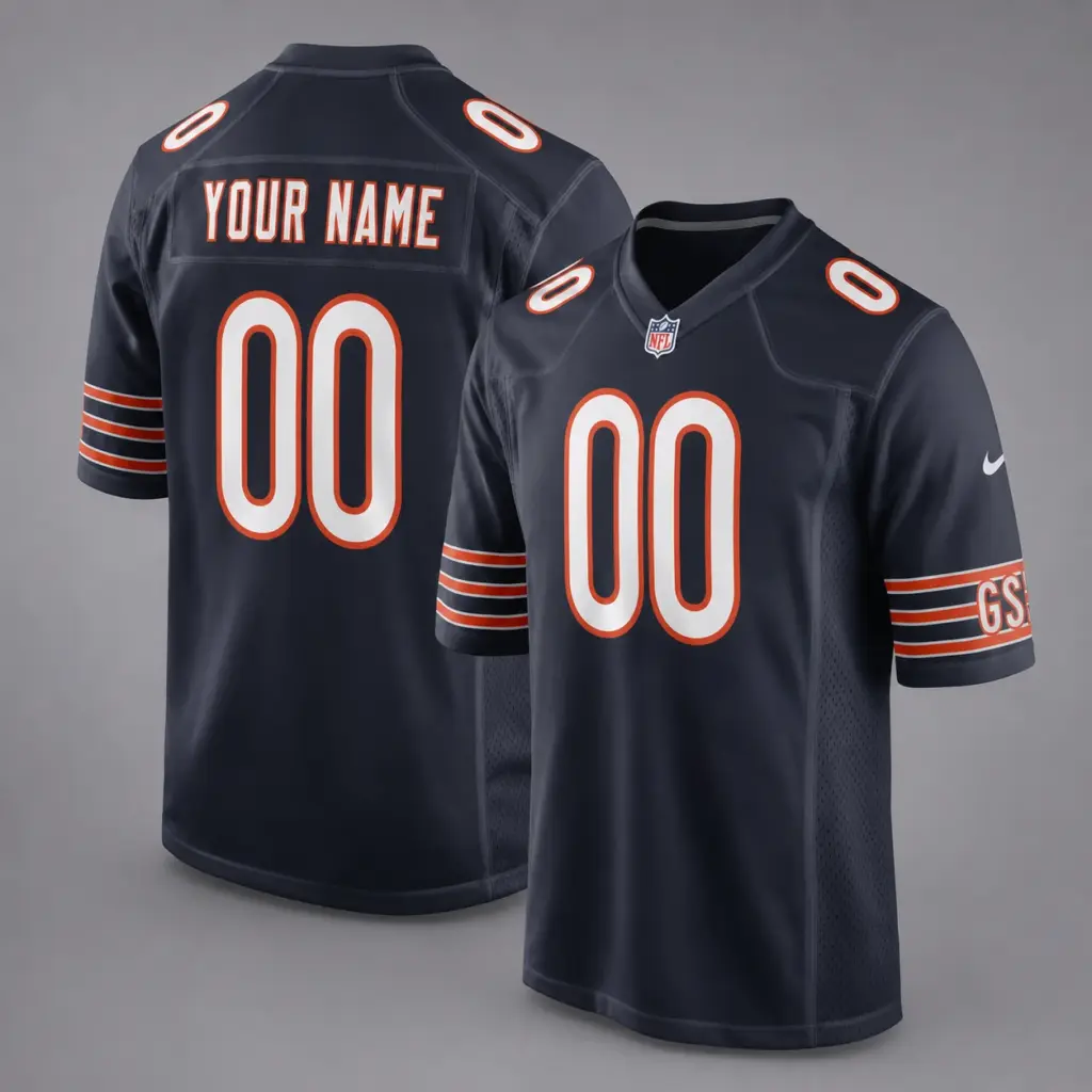 Chicago Bears Custom Game Football Jersey