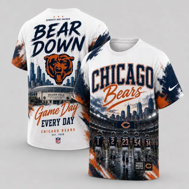 Chicago Bears Game Day Every Day T-shirt