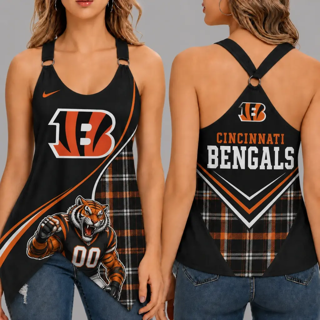 Cincinnati Bengals Women’s Ring Strap Tank Top