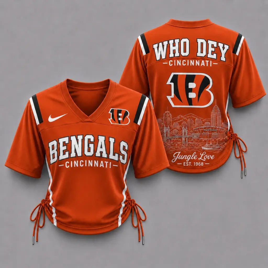 Cincinnati Bengals Women’s Lace-Up Jersey