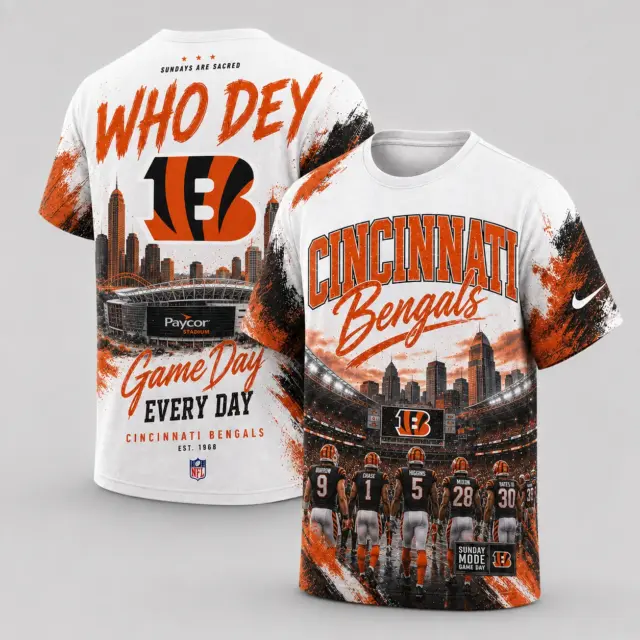 Cincinnati Bengals Game Day Every Day T-shirt
