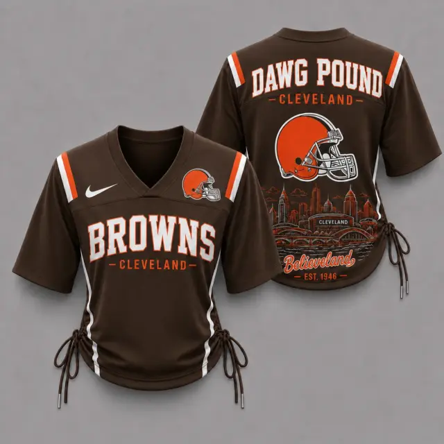 Cleveland Browns Women’s Lace-Up Jersey