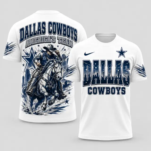 Dallas Cowboys Mascot 3D Graphic T-shirt