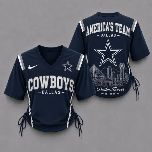 Dallas Cowboys Women’s Lace-Up Jersey