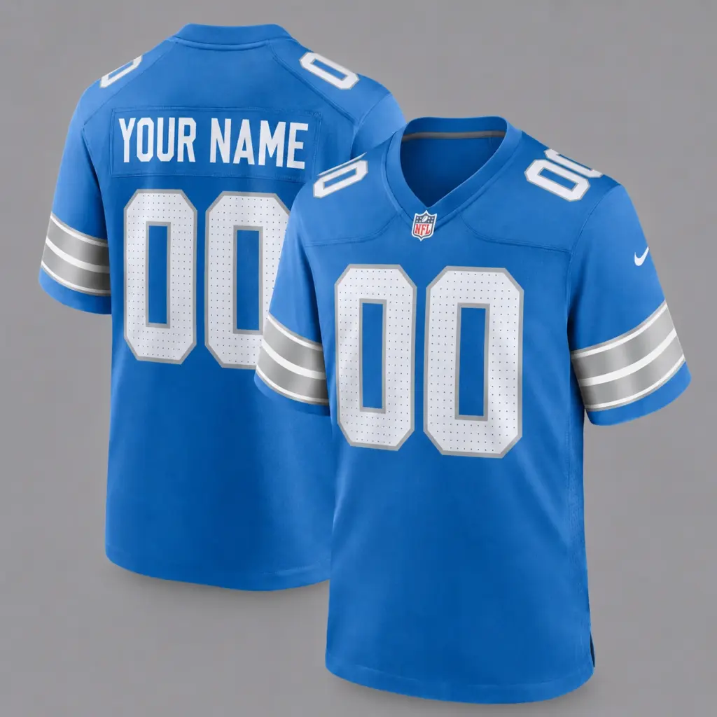 Detroit Lions Custom Game Football Jersey