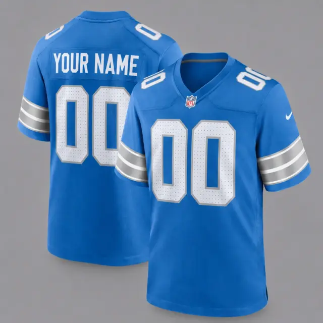 Detroit Lions Custom Game Football Jersey