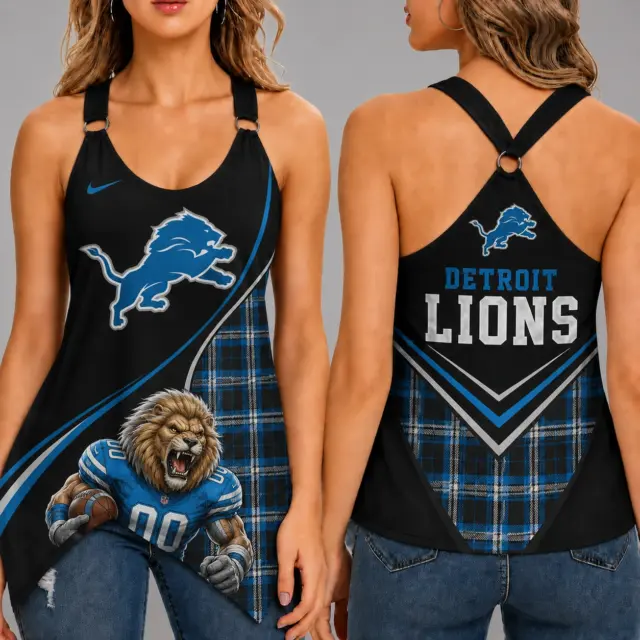 Detroit Lions Women’s Ring Strap Tank Top