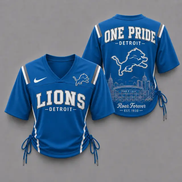 Detroit Lions Women’s Lace-Up Jersey