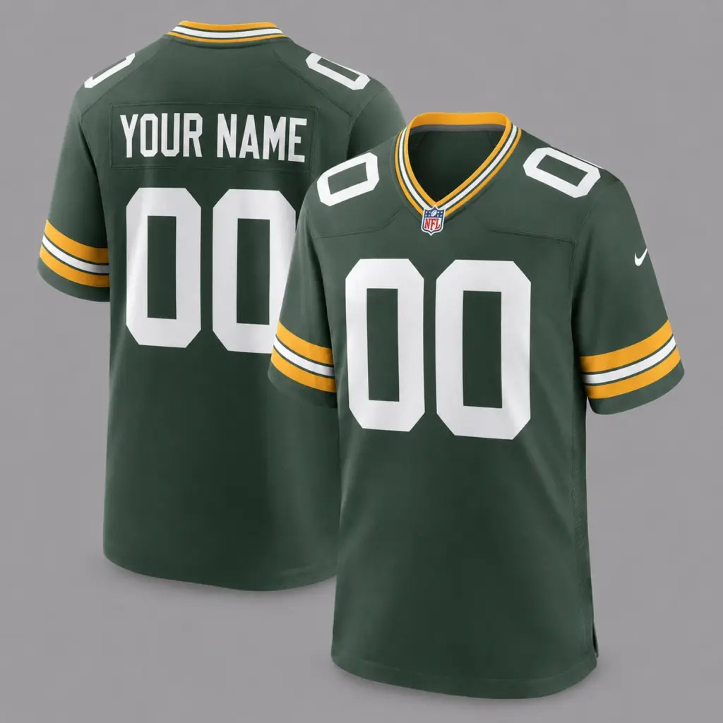 Green Bay Packers Custom Game Football Jersey