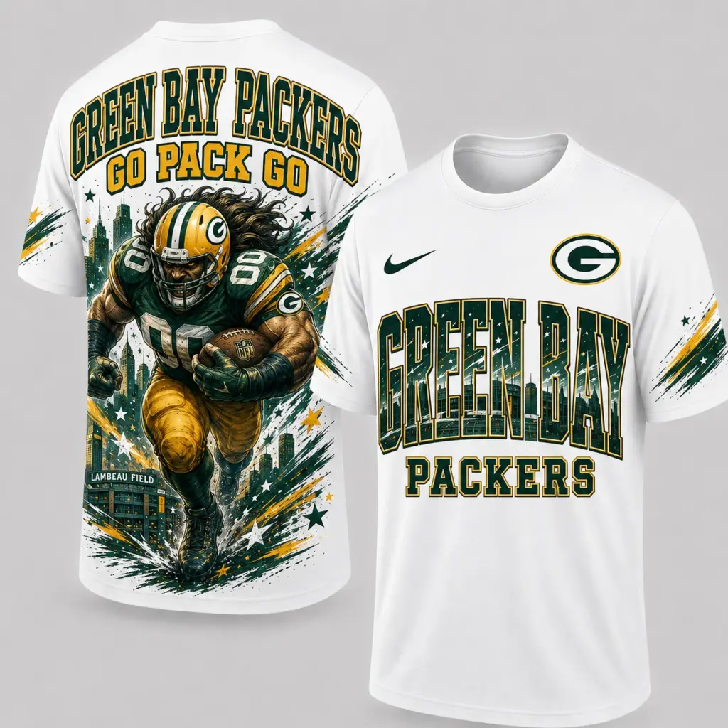 Green Bay Packers Mascot 3D Graphic T-shirt
