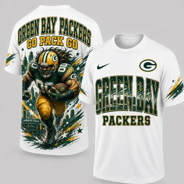 Green Bay Packers Mascot 3D Graphic T-shirt