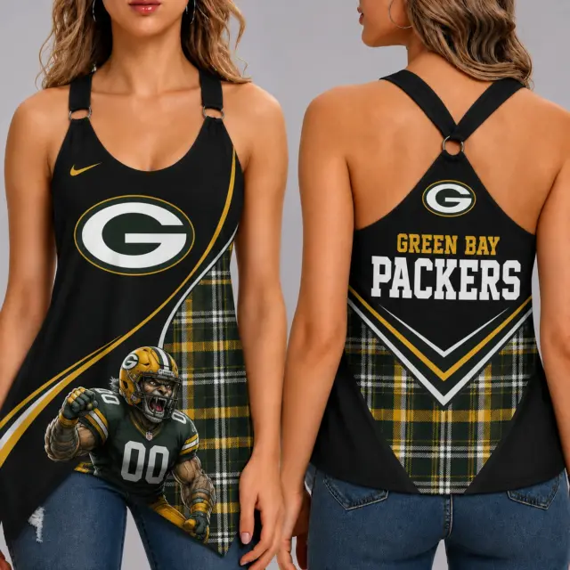 Green Bay Packers Women’s Ring Strap Tank Top