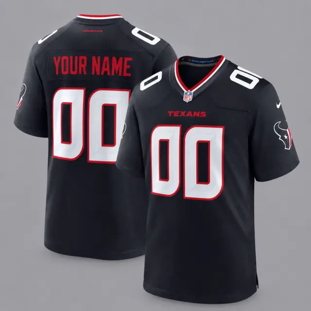 Houston Texans Custom Game Football Jersey
