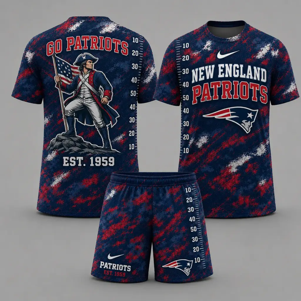 New England Patriots T-shirt & Shorts Set
