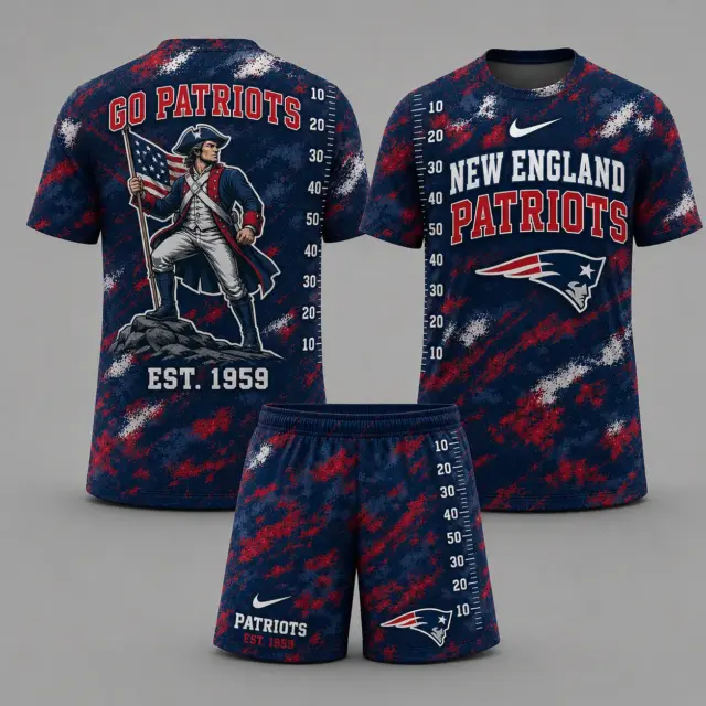 New England Patriots T-shirt & Shorts Set