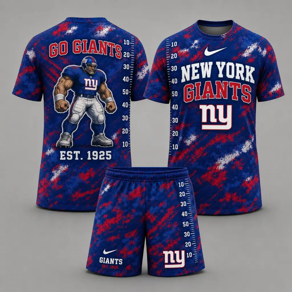 New York Giants T-shirt & Shorts Set