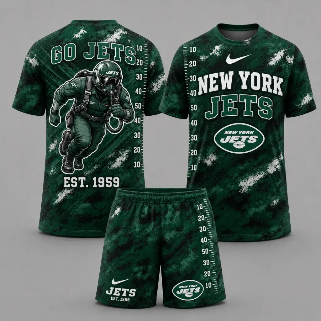 New York Jets T-shirt & Shorts Set