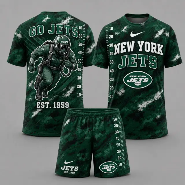 New York Jets T-shirt & Shorts Set