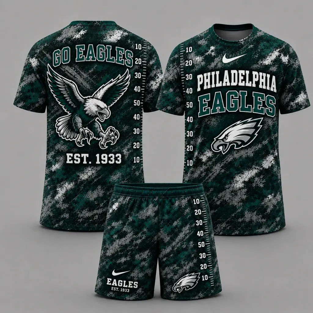 Philadelphia Eagles T-shirt & Shorts Set