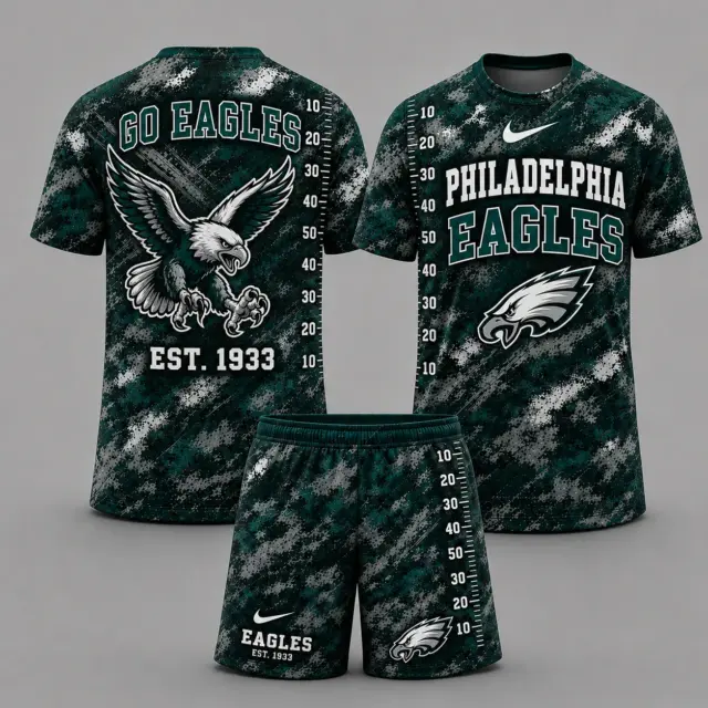 Philadelphia Eagles T-shirt & Shorts Set