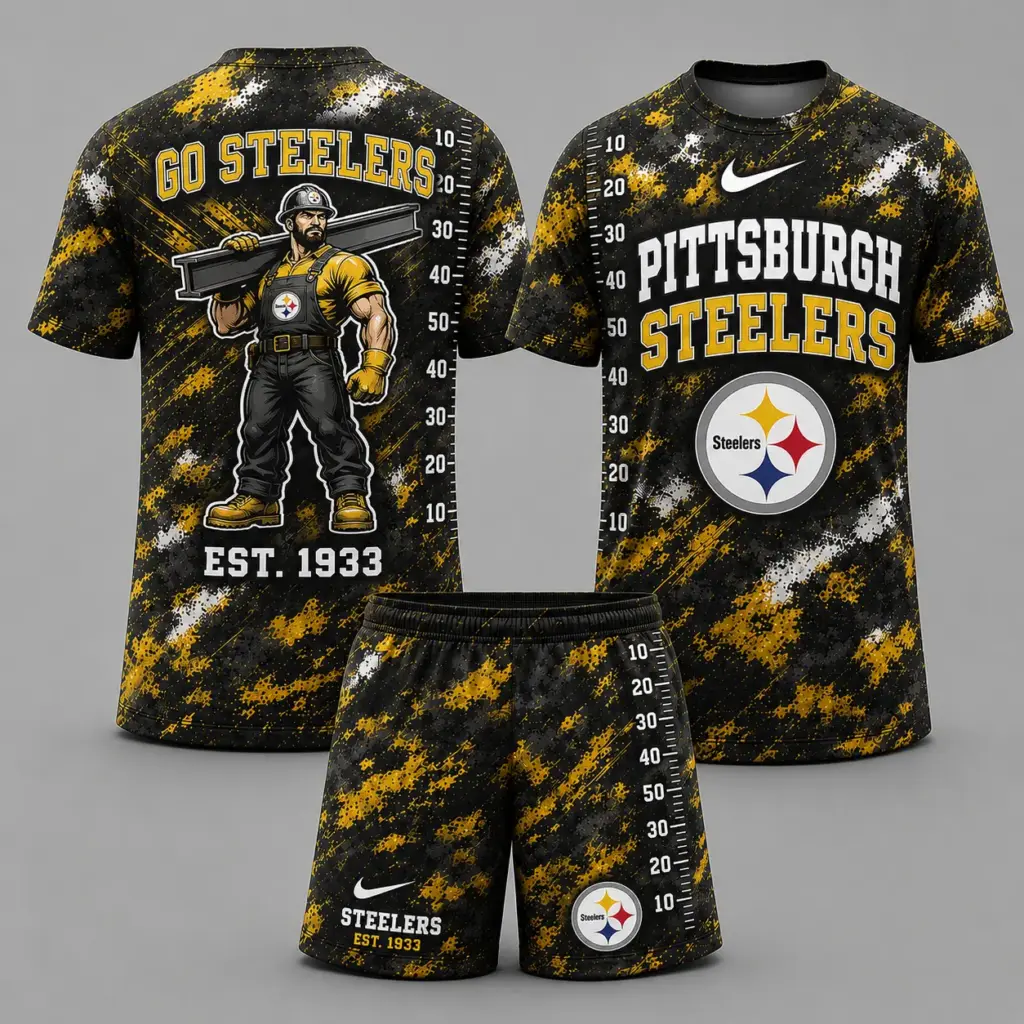 Pittsburgh Steelers T-shirt & Shorts Set
