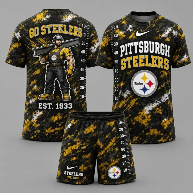 Pittsburgh Steelers T-shirt & Shorts Set