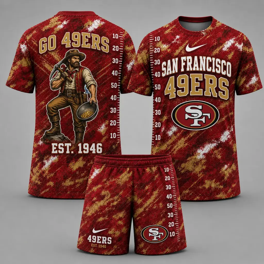 San Francisco 49ers T-shirt & Shorts Set