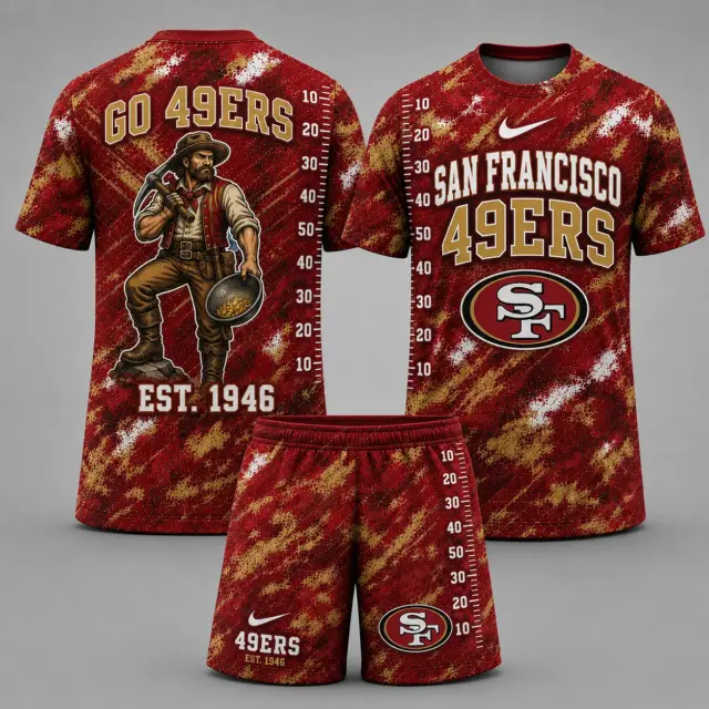 San Francisco 49ers T-shirt & Shorts Set