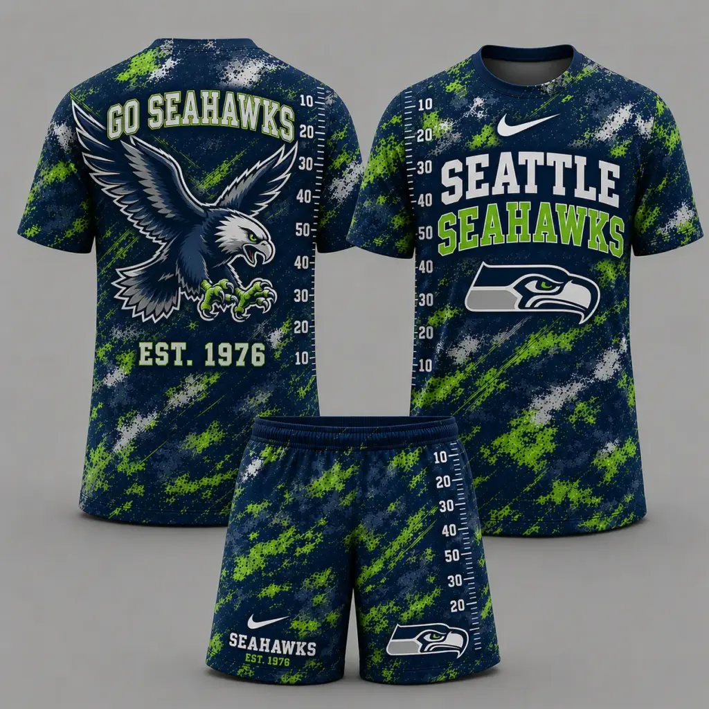 Seattle Seahawks T-shirt & Shorts Set