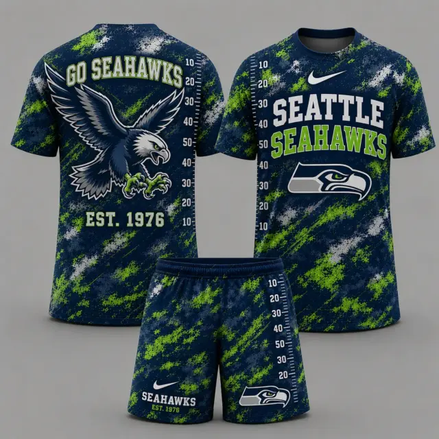 Seattle Seahawks T-shirt & Shorts Set