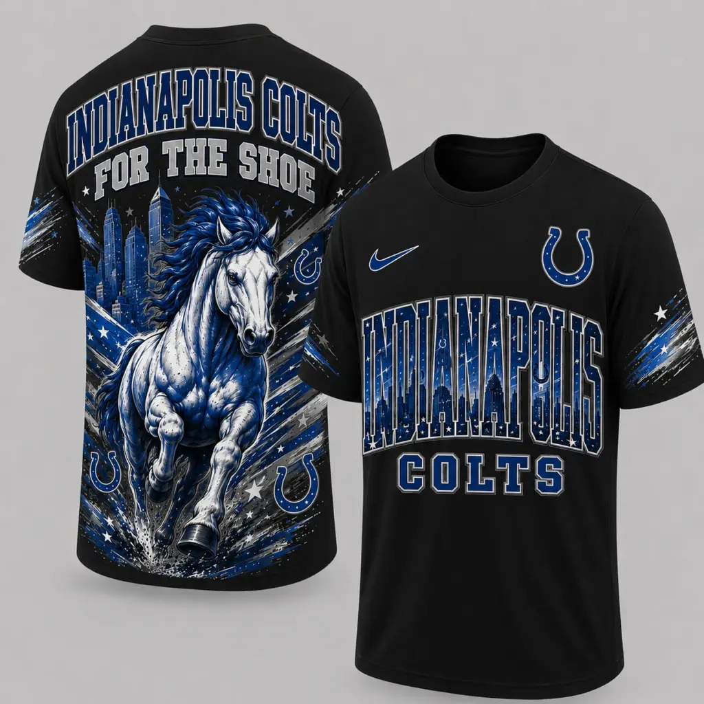 Indianapolis Colts Mascot 3D Graphic T-shirt