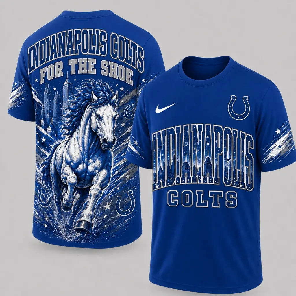 Indianapolis Colts Mascot 3D Graphic T-shirt