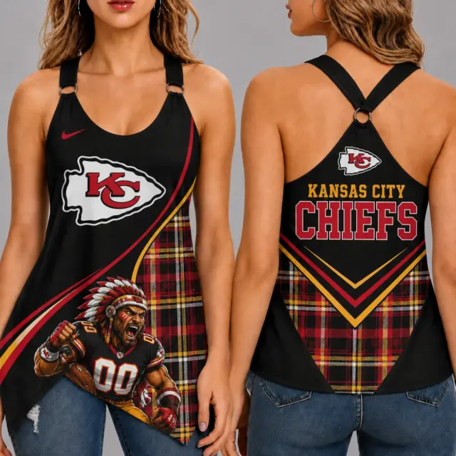 Kansas City Chiefs Women’s Ring Strap Tank Top